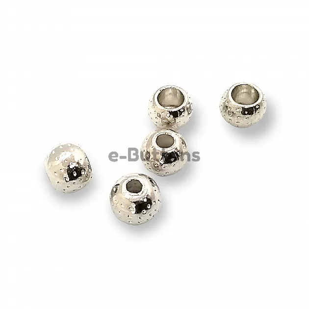 Cord End Inlet 3 mm for Clothing Patterned Metal Bead Shape PBB001