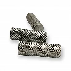 Metal Tie Ends Cup Length 2.5 cm Inlet 6.5 mm - 0,25" Cord End Honeycomb Patterned PBB0013