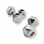 Cord End Inlet 5 mm - 0,20" Cubic Bead Shape length 9 mm PBB006