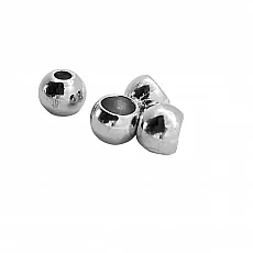 Cord End Inlet 4 mm - 0,16" Spherical Shape Bead Connector length 8 mm PBB007