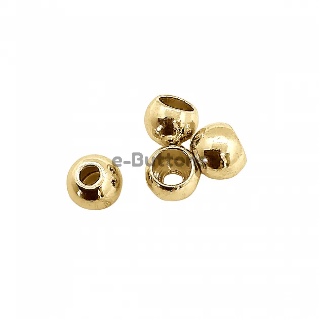 Cord End Inlet 4 mm Spherical Shape Bead Connector length 8 mm PBB007