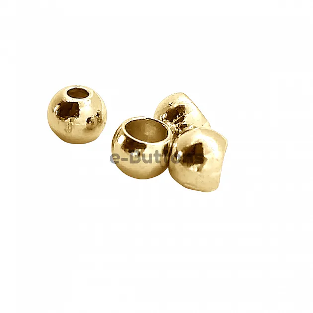 Cord End Inlet 4 mm Spherical Shape Bead Connector length 8 mm PBB007