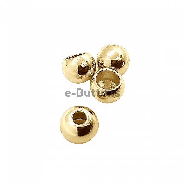 Cord End Inlet 4 mm Spherical Shape Bead Connector length 8 mm PBB007