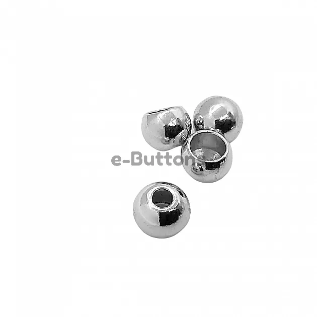Cord End Inlet 4 mm Spherical Shape Bead Connector length 8 mm PBB007