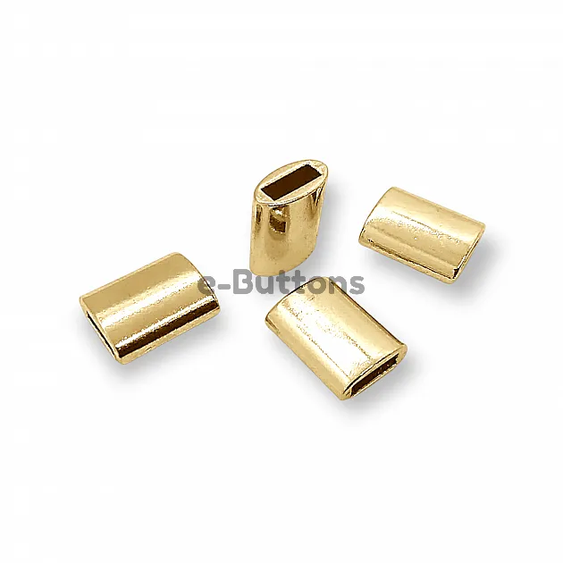 Cord End  length 16 mm Flat Shape Rectangular Entry 9.2 mm PBB011