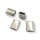 Cord End  length 16 mm Flat Shape Rectangular Entry 9.2 mm PBB011