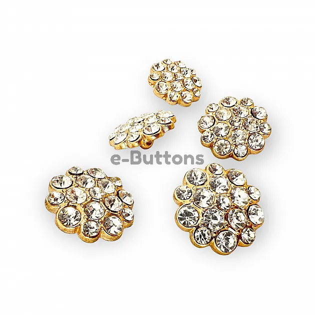 Rhinestone Button Black and White Rhinestone Button23 mm 36 L  Jacket and Coat Button PBT0024