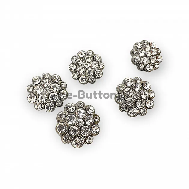 Rhinestone Button Black and White Rhinestone Button23 mm 36 L  Jacket and Coat Button PBT0024