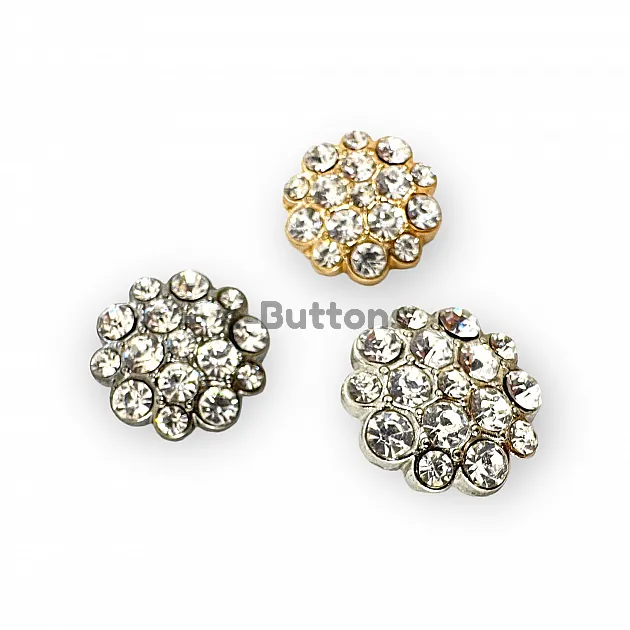 Rhinestone Button Black and White Rhinestone Button23 mm 36 L  Jacket and Coat Button PBT0024