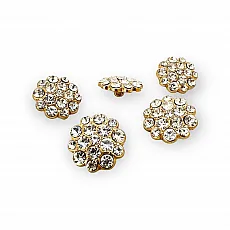 Rhinestone Button Black and White Rhinestone Button23 mm 36 L  Jacket and Coat Button PBT0024