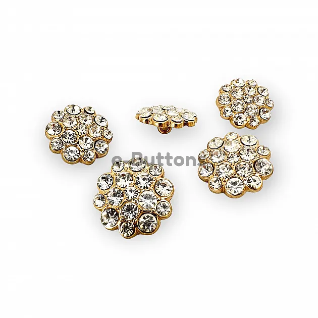 Rhinestone Button Black and White Rhinestone Button23 mm 36 L  Jacket and Coat Button PBT0024