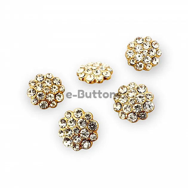 Rhinestone Button Black and White Rhinestone Button23 mm 36 L  Jacket and Coat Button PBT0024