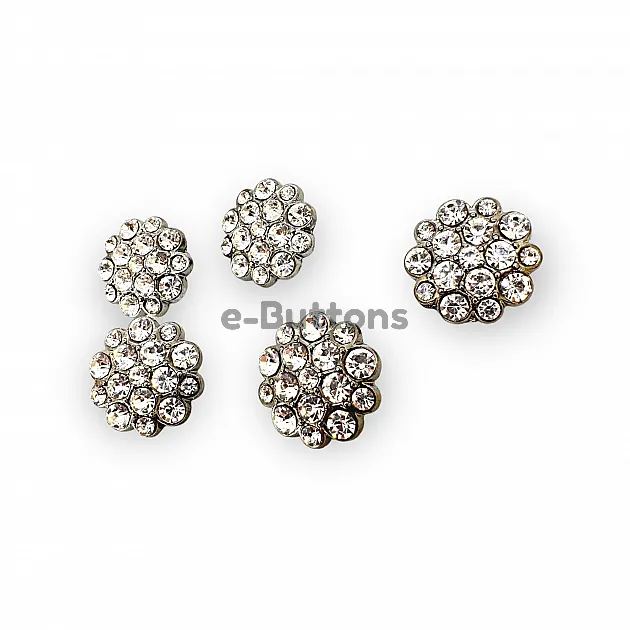 Rhinestone Button Black and White Rhinestone Button23 mm 36 L  Jacket and Coat Button PBT0024