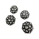 Jacket and Coat Button 23 mm 36 L Rhinestone Button Black and White Rhinestone Button PBT0026