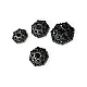 Jacket and Coat Button 23 mm 36 L Rhinestone Button Black and White Rhinestone Button PBT0026