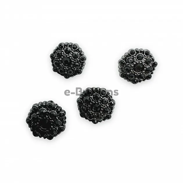 Jacket and Coat Button 23 mm 36 L Rhinestone Button Black and White Rhinestone Button PBT0026