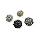 Jacket and Coat Button 23 mm 36 L Rhinestone Button Black and White Rhinestone Button PBT0026