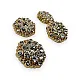 Jacket and Coat Button 23 mm 36 L Rhinestone Button Black and White Rhinestone Button PBT0026