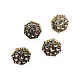 Jacket and Coat Button 23 mm 36 L Rhinestone Button Black and White Rhinestone Button PBT0026