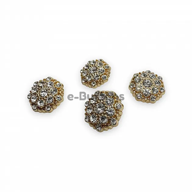 Jacket and Coat Button 23 mm 36 L Rhinestone Button Black and White Rhinestone Button PBT0026