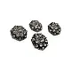Jacket and Coat Button 23 mm 36 L Rhinestone Button Black and White Rhinestone Button PBT0026