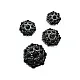 Jacket and Coat Button 23 mm 36 L Rhinestone Button Black and White Rhinestone Button PBT0026