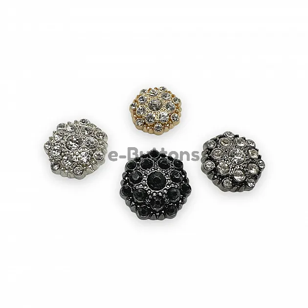 20 mm 32 boy Taşlı Düğme Siyah ve Beyaz Taşlı Düğme Ceket ve Hırka Düğmesi PBT0026