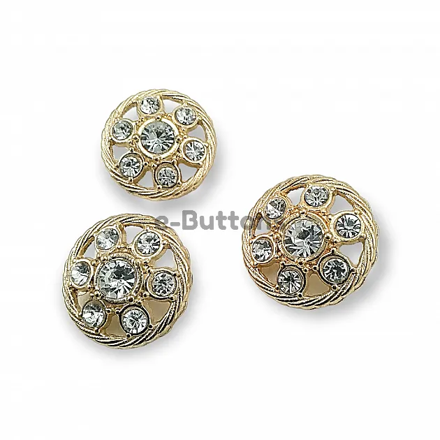 Rhinestone Button - Jacket and Cardigan Button 25 mm 40 L PBT0027 Rhinestone Button - Jacket and Cardigan Button 25 mm 40 L PBT0027