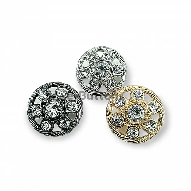 Rhinestone Button - Jacket and Cardigan Button 25 mm 40 L PBT0027 Rhinestone Button - Jacket and Cardigan Button 25 mm 40 L PBT0027