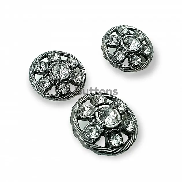 Rhinestone Button - Jacket and Cardigan Button 25 mm 40 L PBT0027 Rhinestone Button - Jacket and Cardigan Button 25 mm 40 L PBT0027