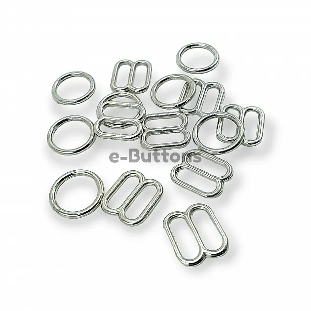 10 mm Sütyen Askı Ayar Tokası ve Halkası PBT0006 10 mm Sütyen Askı Ayar Tokası ve Halkası PBT0006