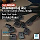Cord End Sew-On - Cube Shape Matte Black Entry 7.5 mm - 0,27