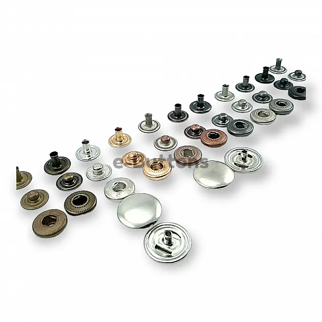 Çıtçıt Düğme 16 mm Bombeli 54 Sistem Pirinç 4 lü Takım ERCB0016PR Çıtçıt Düğme 16 mm Bombeli 54 Sistem Pirinç 4 lü Takım ERCB0016PR