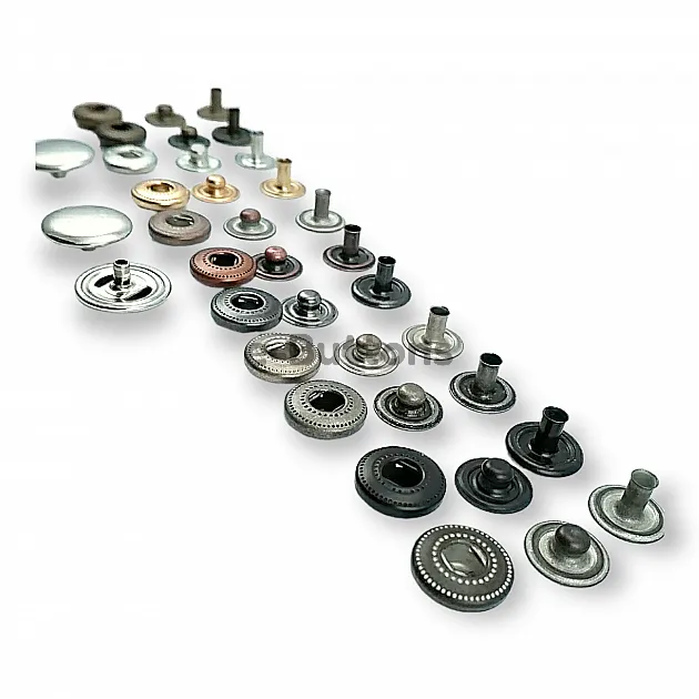 Çıtçıt Düğme 16 mm Bombeli 54 Sistem Pirinç 4 lü Takım ERCB0016PR Çıtçıt Düğme 16 mm Bombeli 54 Sistem Pirinç 4 lü Takım ERCB0016PR