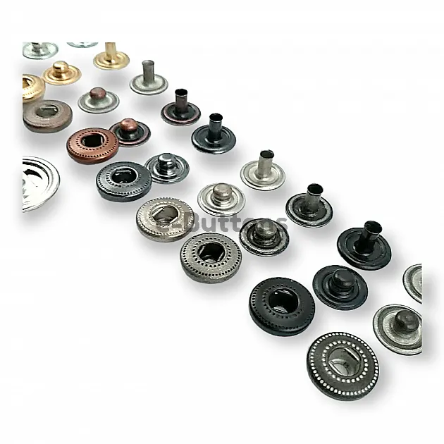 Çıtçıt Düğme 18 mm Bombeli Pirinç 54 Sistem 4 lü Takım ERCB0018PR