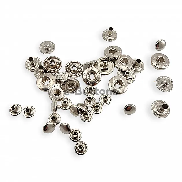 Brass Snap Fastaners 6 mm 8L / 15/64" VT2 Snap Fasteners ERC00PR06 Brass Snap Fastaners 6 mm 8L / 15/64" VT2 Snap Fasteners ERC00PR06