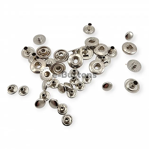 Brass Snap Fastaners 6 mm 8L / 15/64" VT2 Snap Fasteners ERC00PR06 Brass Snap Fastaners 6 mm 8L / 15/64" VT2 Snap Fasteners ERC00PR06
