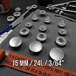 Alfa Paslanmaz Çıtçıt 15 mm 54 Sistem 4 lü Takım ERCA0015P