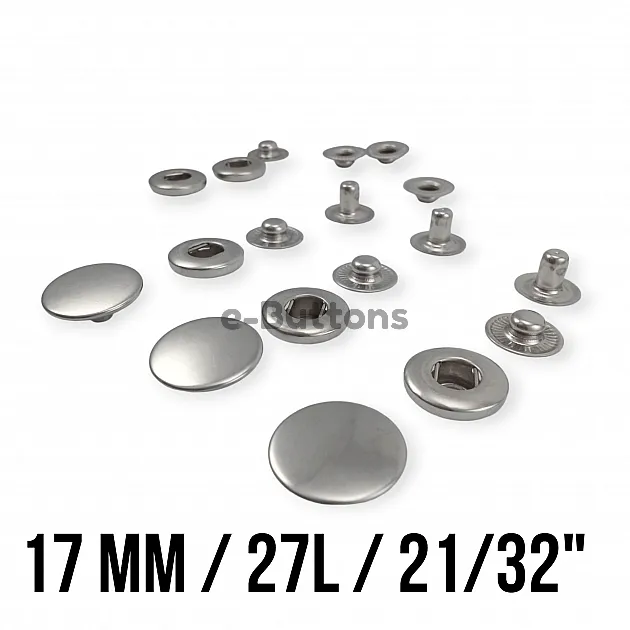 Alfa Paslanmaz Çıtçıt 17 mm 54 Sistem 4 lü Takım ERCA0017P Alfa Paslanmaz Çıtçıt 17 mm 54 Sistem 4 lü Takım ERCA0017P
