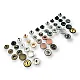 15 mm Snaps Fasteners 19/32" Curved 24L Brass Set of 4 ERCB0015PR