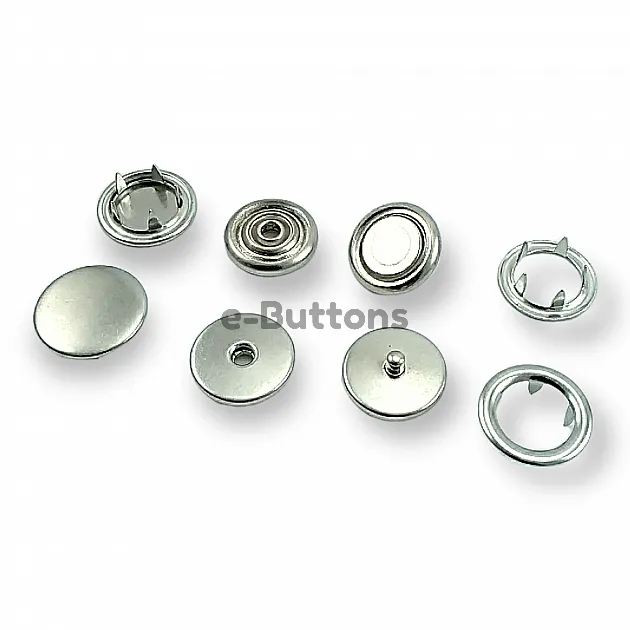 Brass Prong Snap Fasteners For Coat 250 pcs Deluxe Series Single Cap PRV20R300