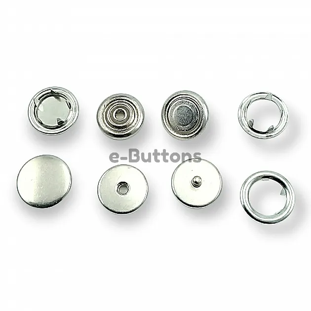 Brass Prong Snap Fasteners For Coat 250 pcs Deluxe Series Single Cap PRV20R300