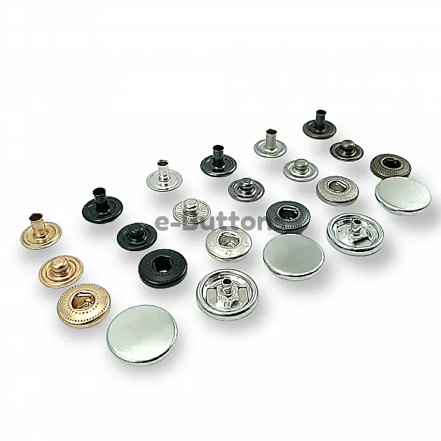 Para Tipi Çıtçıt 15 mm Düz 54 Sistem Pirinç 4 lü Takım ERCB0015PRP Para Tipi Çıtçıt 15 mm Düz 54 Sistem Pirinç 4 lü Takım ERCB0015PRP