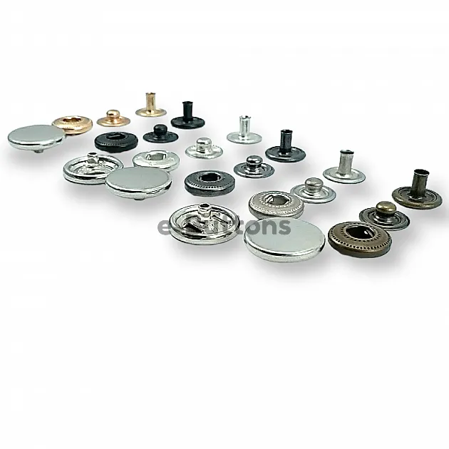 Para Tipi Çıtçıt 15 mm Düz 54 Sistem Pirinç 4 lü Takım ERCB0015PRP Para Tipi Çıtçıt 15 mm Düz 54 Sistem Pirinç 4 lü Takım ERCB0015PRP