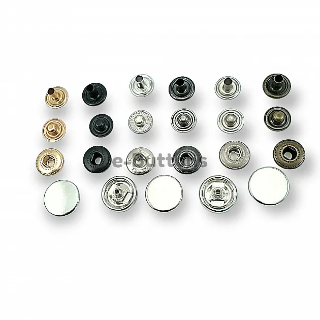 Para Tipi Çıtçıt 15 mm Düz 54 Sistem Pirinç 4 lü Takım ERCB0015PRP Para Tipi Çıtçıt 15 mm Düz 54 Sistem Pirinç 4 lü Takım ERCB0015PRP