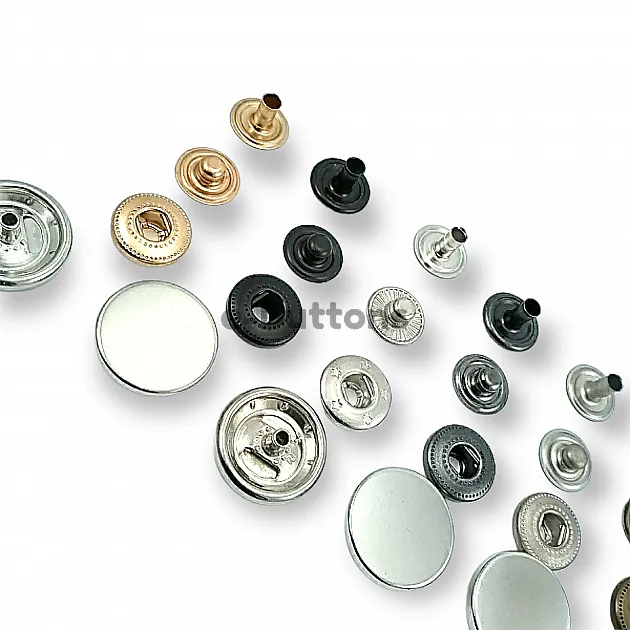 Para Tipi Çıtçıt 17 mm Düz 54 Sistem Pirinç 4 lü Takım ERCB0017PRP Para Tipi Çıtçıt 17 mm Düz 54 Sistem Pirinç 4 lü Takım ERCB0017PRP