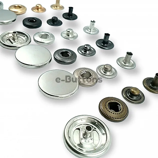 Para Tipi Çıtçıt 17 mm Düz 54 Sistem Pirinç 4 lü Takım ERCB0017PRP Para Tipi Çıtçıt 17 mm Düz 54 Sistem Pirinç 4 lü Takım ERCB0017PRP