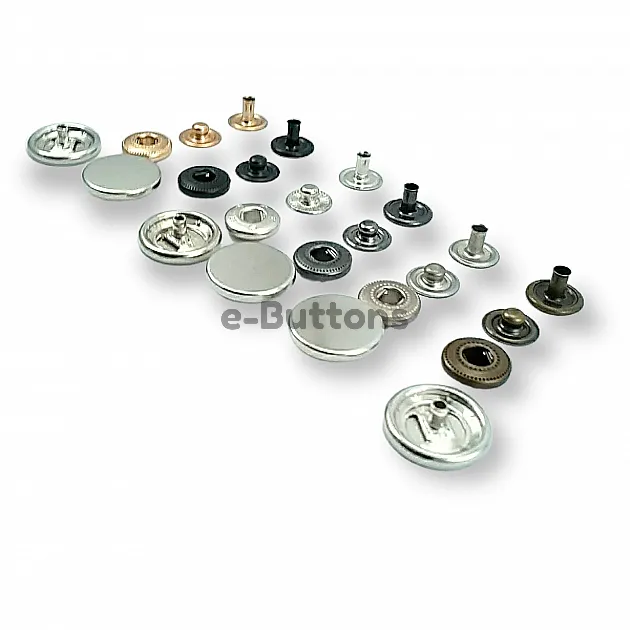 Para Tipi Çıtçıt 17 mm Düz 54 Sistem Pirinç 4 lü Takım ERCB0017PRP Para Tipi Çıtçıt 17 mm Düz 54 Sistem Pirinç 4 lü Takım ERCB0017PRP