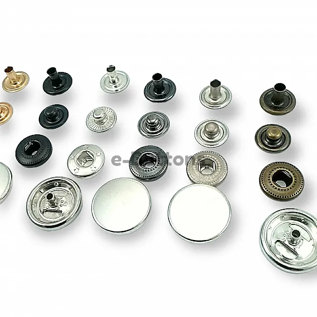 Para Tipi Çıtçıt 17 mm Düz 54 Sistem Pirinç 4 lü Takım ERCB0017PRP Para Tipi Çıtçıt 17 mm Düz 54 Sistem Pirinç 4 lü Takım ERCB0017PRP