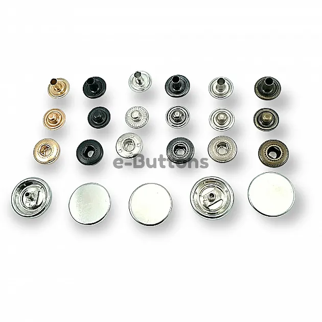 Para Tipi Çıtçıt 18 mm Düz 54 Sistem Pirinç 4 lü Takım ERCB0018PRP Para Tipi Çıtçıt 18 mm Düz 54 Sistem Pirinç 4 lü Takım ERCB0018PRP